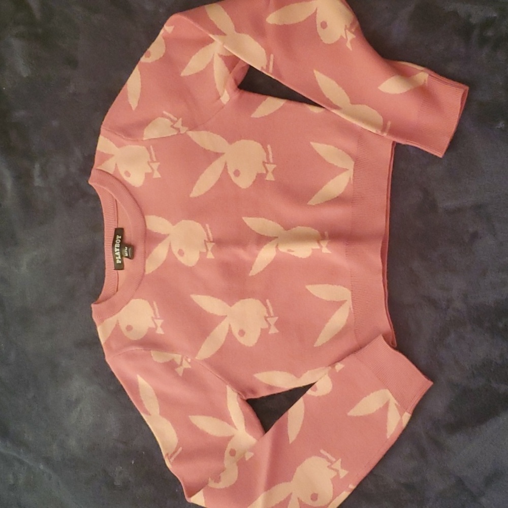 NWOT- PLAYBOY Bunny Crop-top